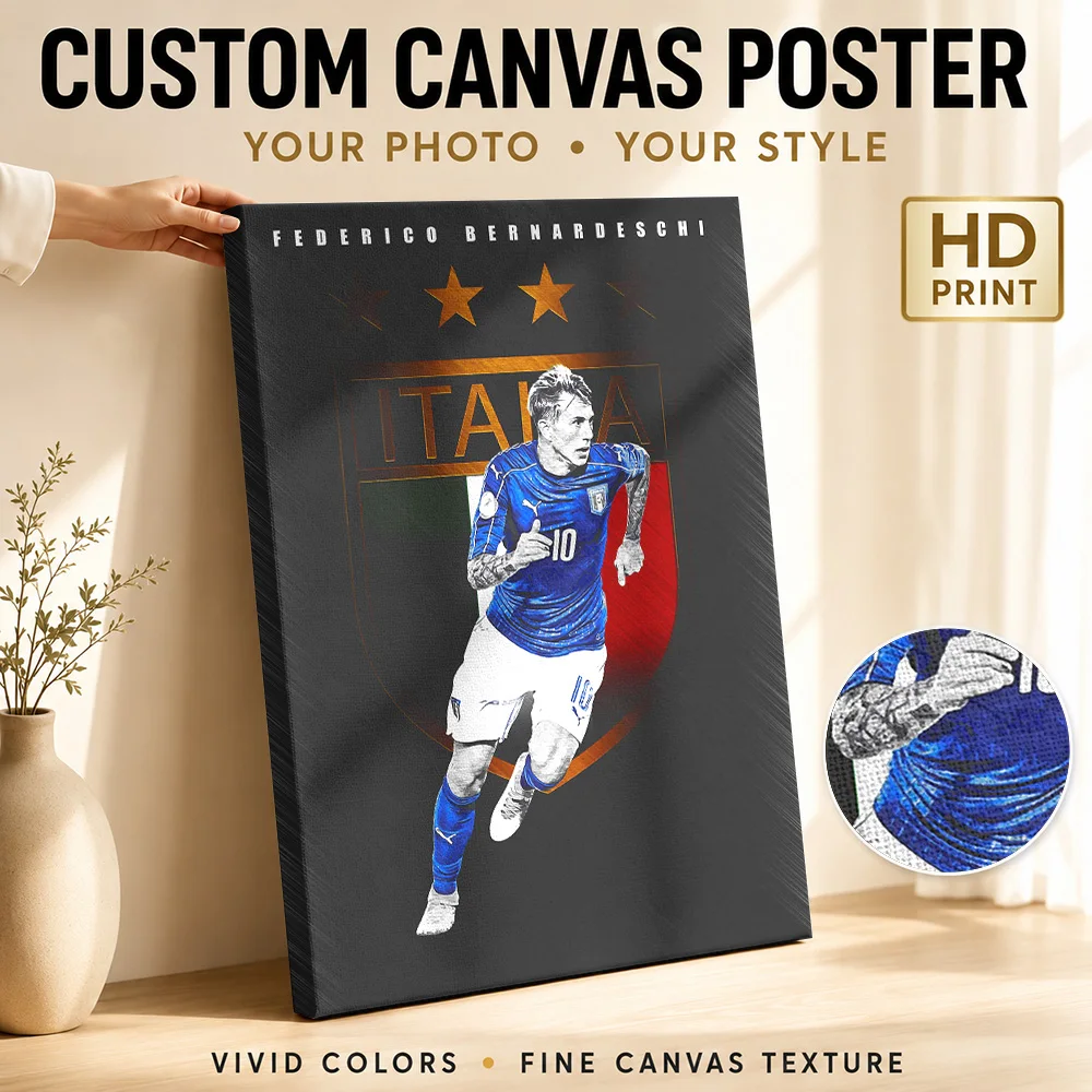 Federico Bernardeschi Ital Framed Canvas Poster Customized Modern Aesthetic Wall Paintings Decoration for Office Ready to Hang