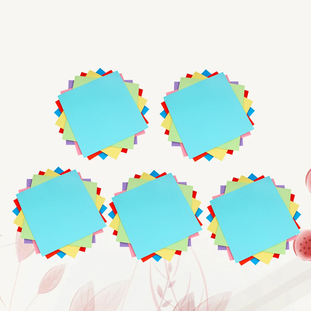 กระดาษพับสีสันสดใส 500 แผ่น สำหรับงานประดิษฐ์พับกระดาษสำหรับเด็ก งานฝีมือ DIY ตกแต่งงานปาร์ตี้