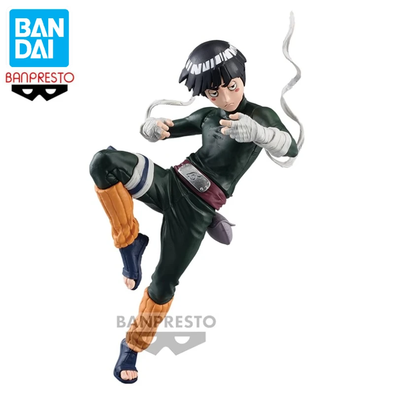 In Stock Bandai BANPRESTO BFC Naruto Rock Lee Animation Action Figure Desktop Ornaments Toy Gift Model Collection Hobby