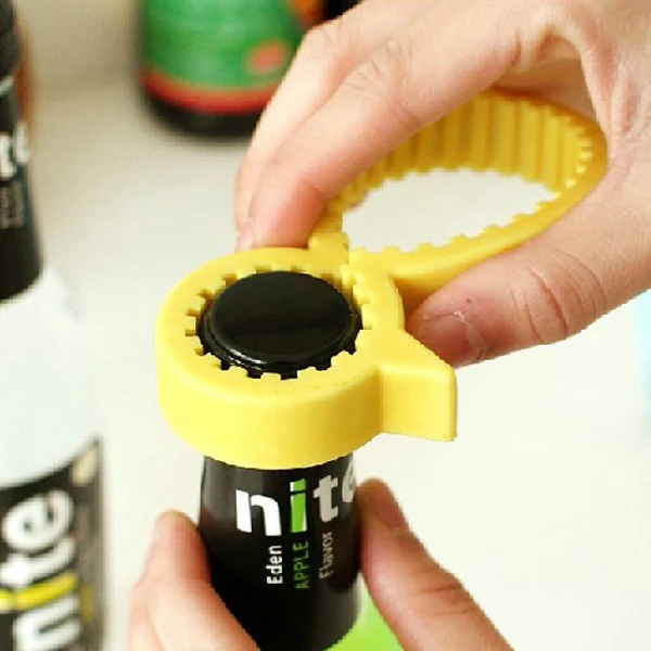 

Yellow Silicone Can Yellow Silicone Bottle Opener Non-Slip Cartoon Duck Shaped Can Jar Opener 7.5X10X1.6Cm 4Cm 6Cm Opening