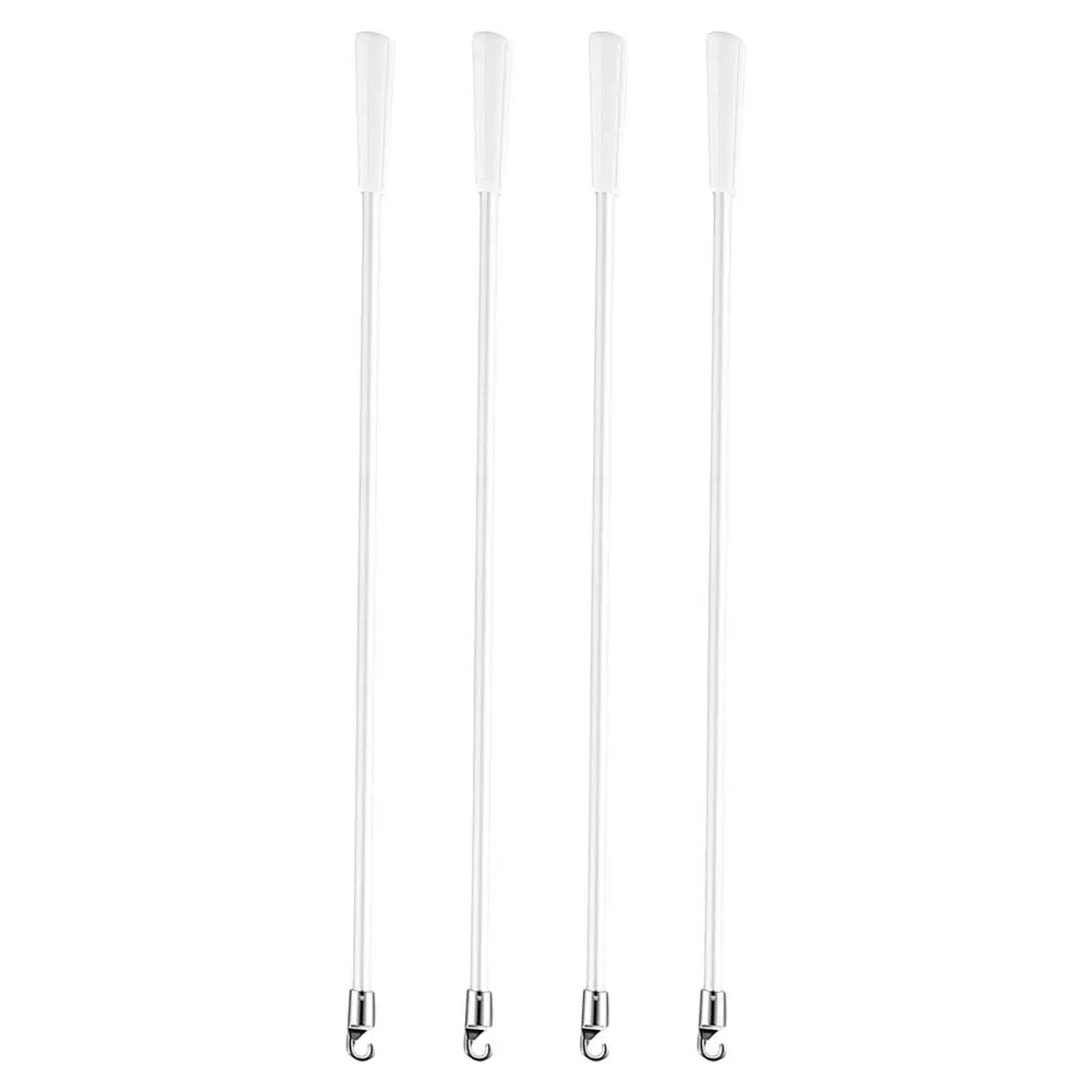 

4Pcs Curtain Pull Wand Fiberglass Vertical Blind Tilt Rod Replacement 17 Inch Smooth Operation Drapery Hardware for Window