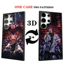 Jujutsu Kaisen Gojo Satoru 3D Changing Visual Phone Case for Samsung Galaxy S25 S24 S23 S22 Ultra Plus Shockproof Cover Coque