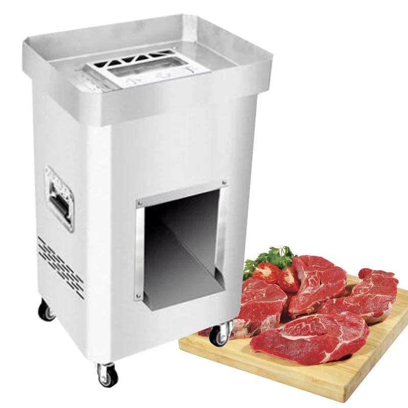 Commercial Meat Cutting Machine Electric Pork Meat Slicer Vertical Meat Mincing Machine 2200W