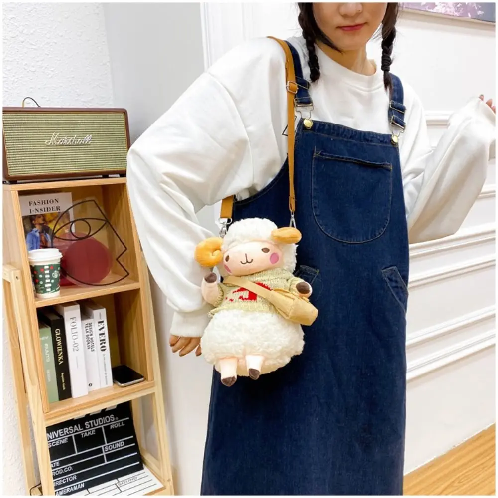 Plush Crossbody Bags JK Uniform Accessories Toy Gift Korean Style Handbags Cute Small Bags Women Handbags Cute Lamb Bag