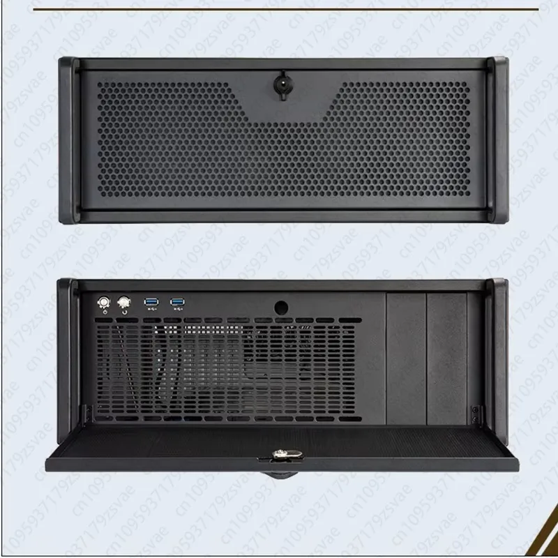 4U Horizontal Design Server Chassis Full Height Rack 7 Slots Support E-ATX main board 240/120 Water Cooled Radiator