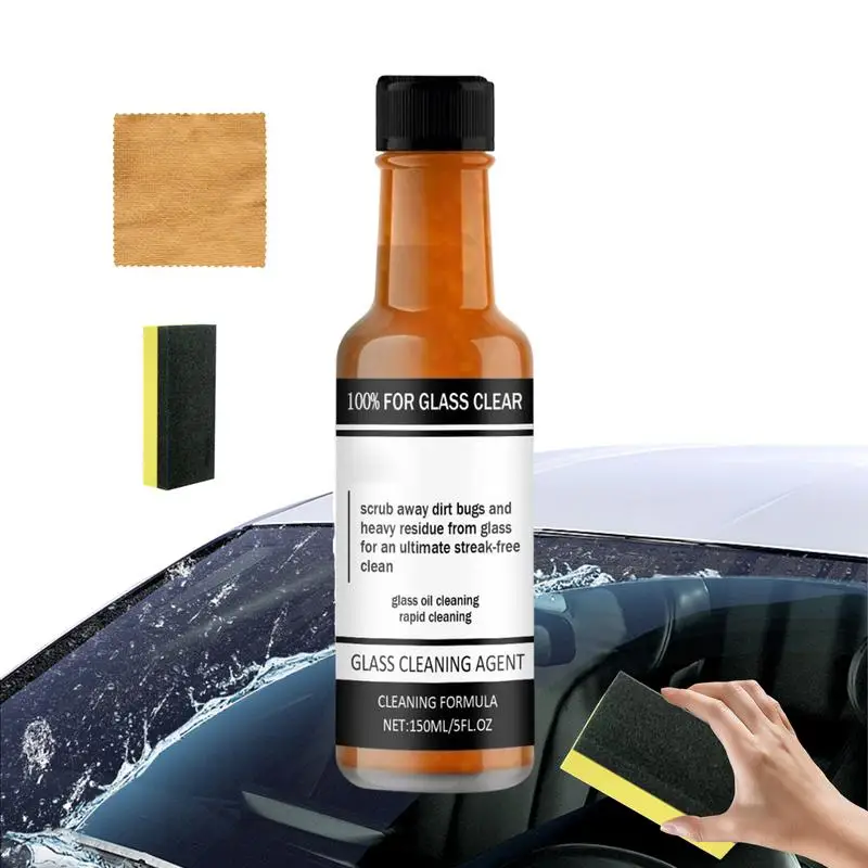 

Glass Film Removal Cream 150ml Water Spots Remover Instant Deep Cleaning Safe Multifunctional Car Windshield Oil Film Cleaner