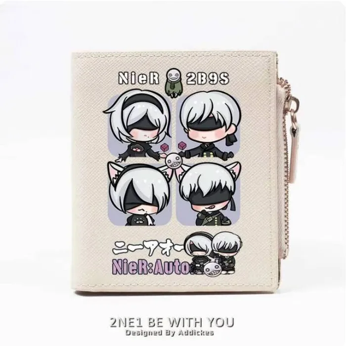 

Anime Nier:Automata Fashion Wallet PU Purse Card Coin Zipper Money Bag Cosplay Gift B596 Anime