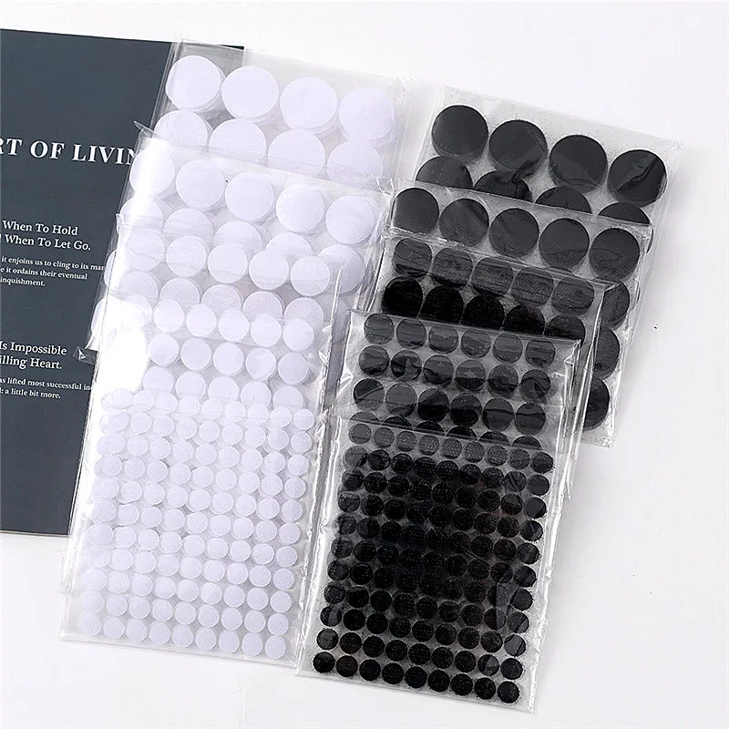 نقطة ملصق الذاتي لاصق السحابة هوك وحلقة الشريط 10/15/20/30 مللي متر بيلكرو لاصق قوي الغراء ملصق شريط جانبي مزدوج