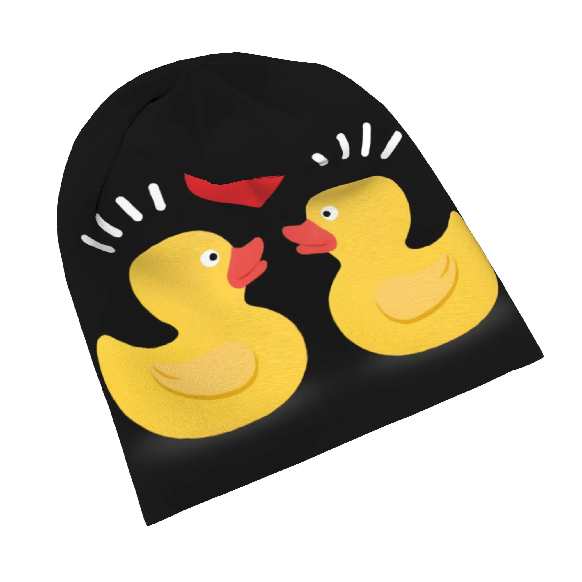 Lightweight cartoon yellow duck Slouchy Beanie for Men Women Sleeping Skull Cap