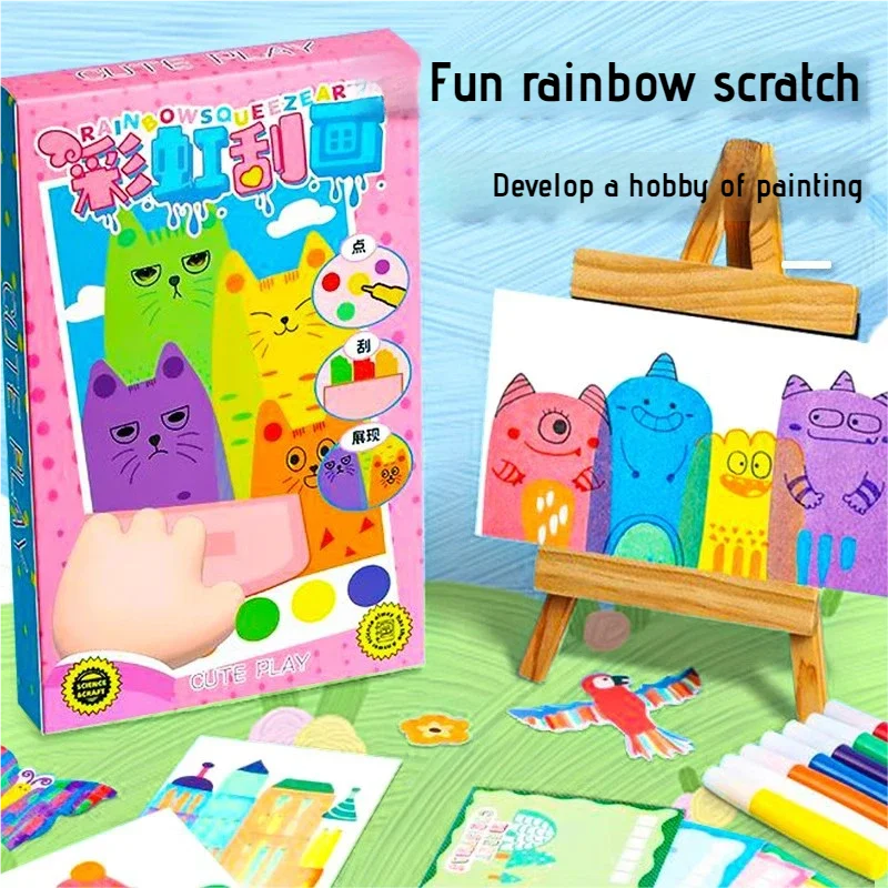 Kids Rainbow Scratch Art Kit 6