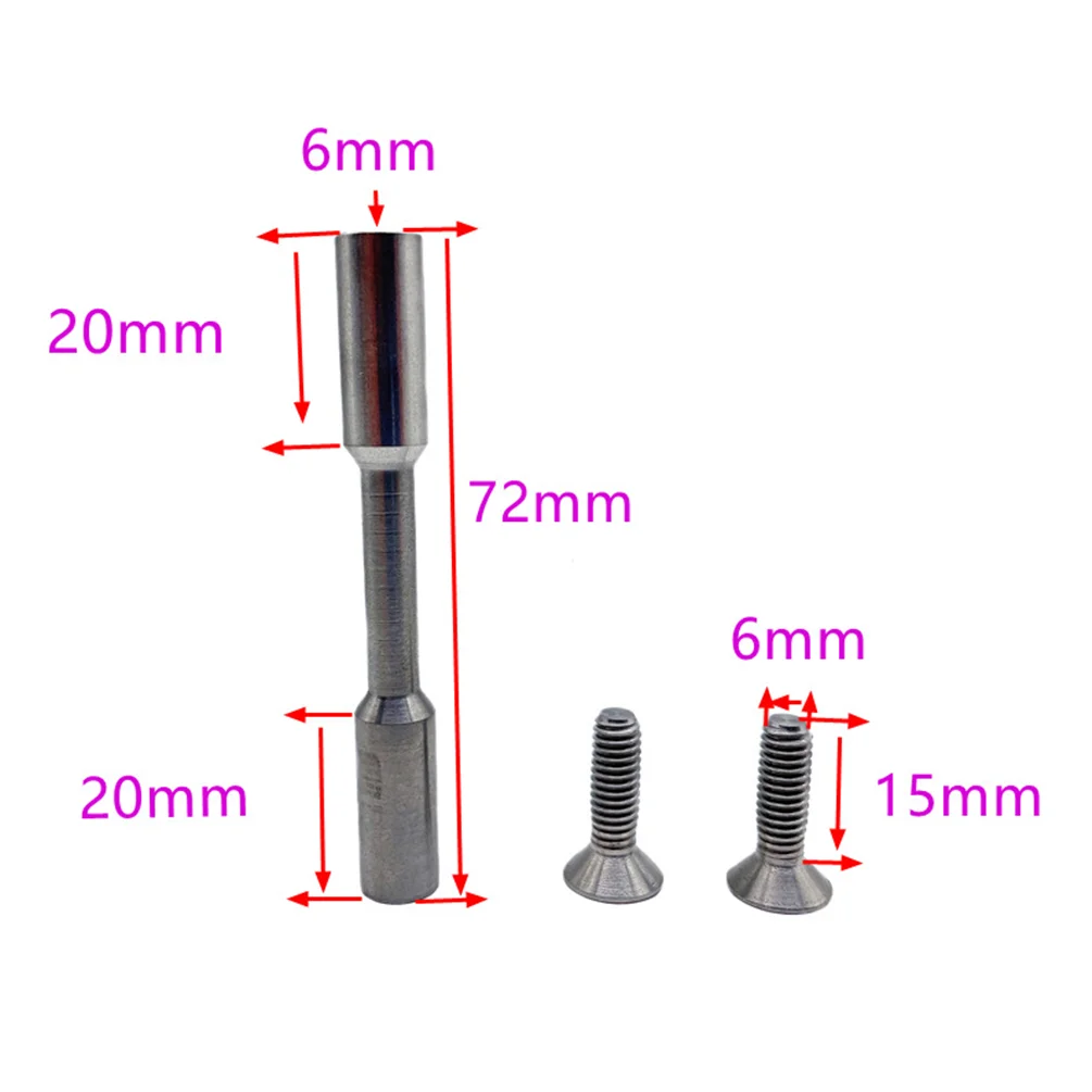 For Brompton 3sixty Folding Bike Rear Fork Titanium Shaft Turning Point Titanium Alloy Screw Tube 17g