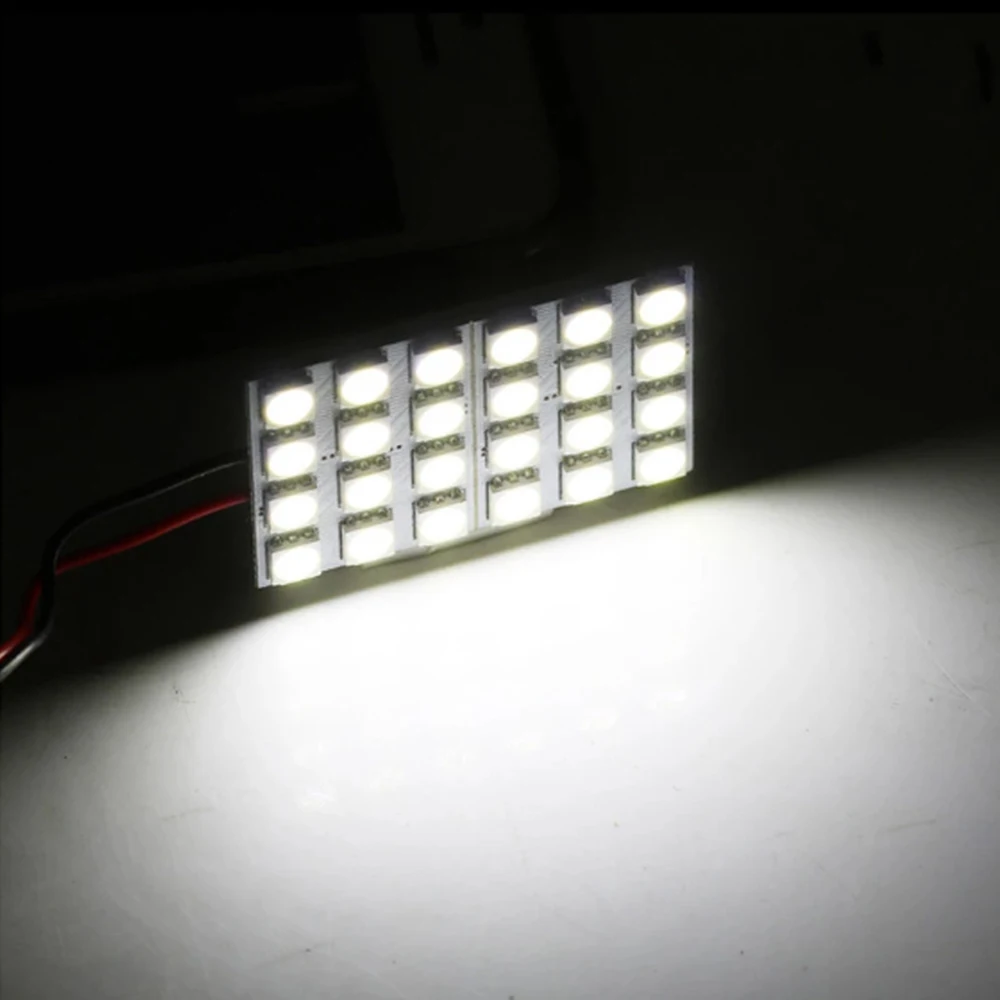 T10 5050 LED Interior Panel Car White Light Reading Lamp Universal Car Trunk Roof Dome Bulb 6 9 12 24 SMD Lights DC 12V