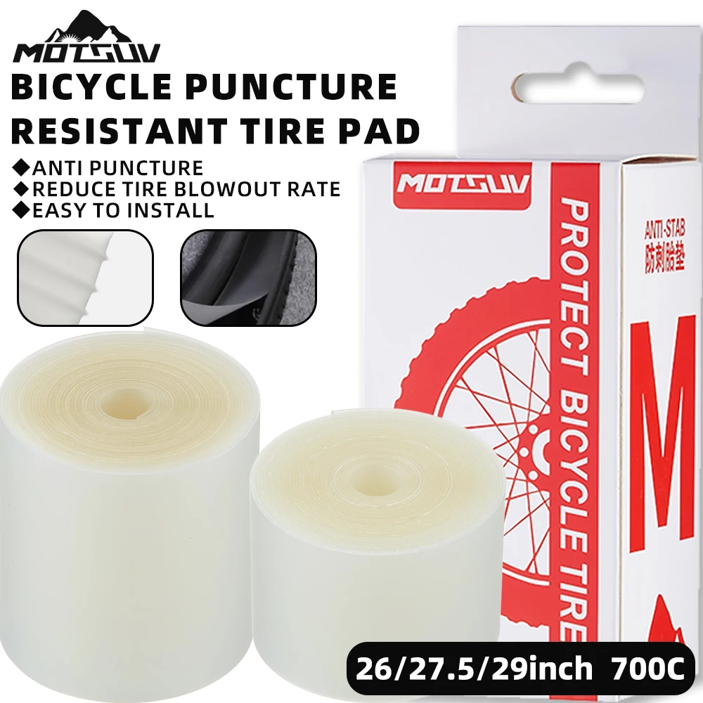 MOTSUV Bicycle Tire Liner Road Cycling 700C 26