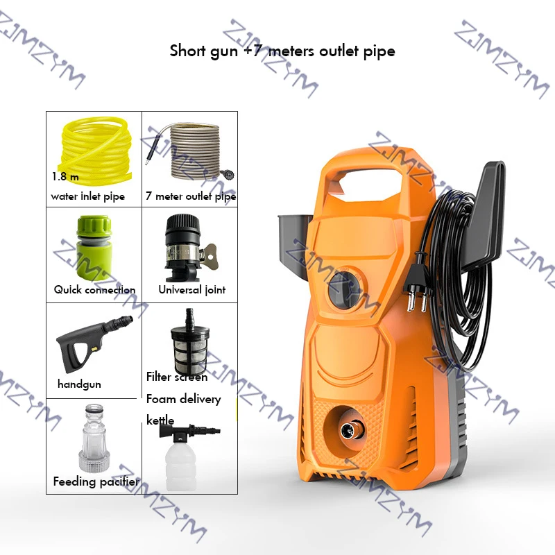 220V 60hz Pressure Washer Household Car Washing Machine High Power Automatic Induction Water Gun Garden Cleaning Tool Equipment