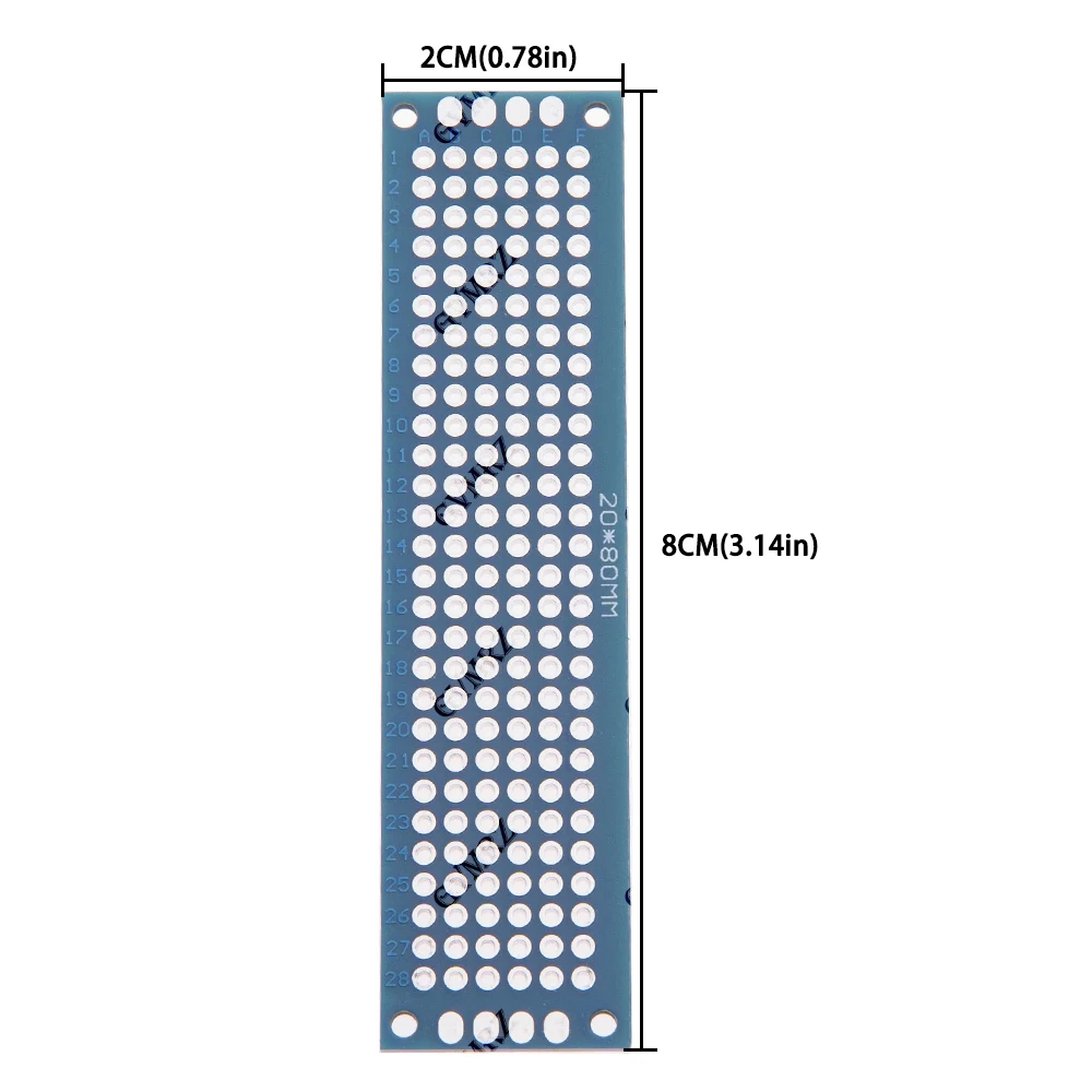 5x7cm/2x8cm/3x7cm/9x15cm/8x12cm Universal Through Hole Perfboard Double Sided PCB Prototype Board  Perfboard for DIY Electronics image 2