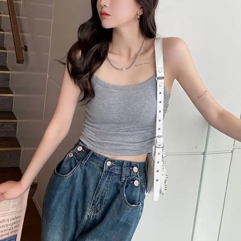 Leibchen Frauen Süße Raffen Casual Kulturen Alle-spiel Y2k Ärmel Harajuku College Urlaub Koreanische Mode Chic Sommer Hotsweet