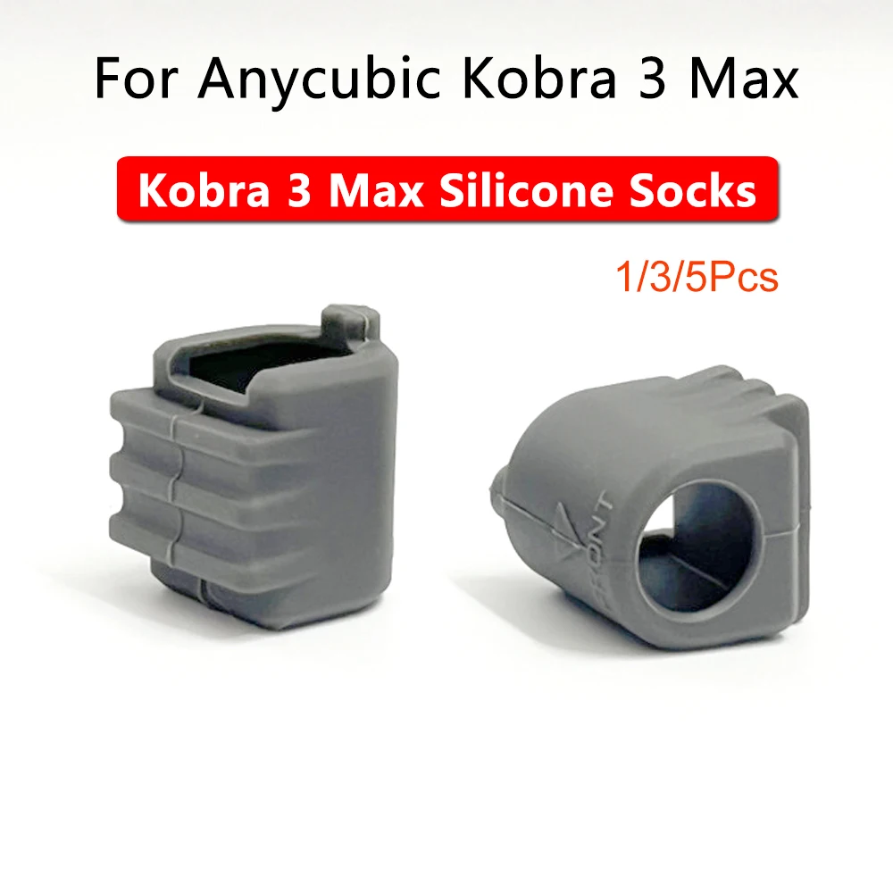 Anycubic Kobra 3 Max/Kobra 3Max 콤보 핫엔드 프로텍터 커버 케이스용 1/3/5개 실리콘 슬리브 단열 실리콘 양말
