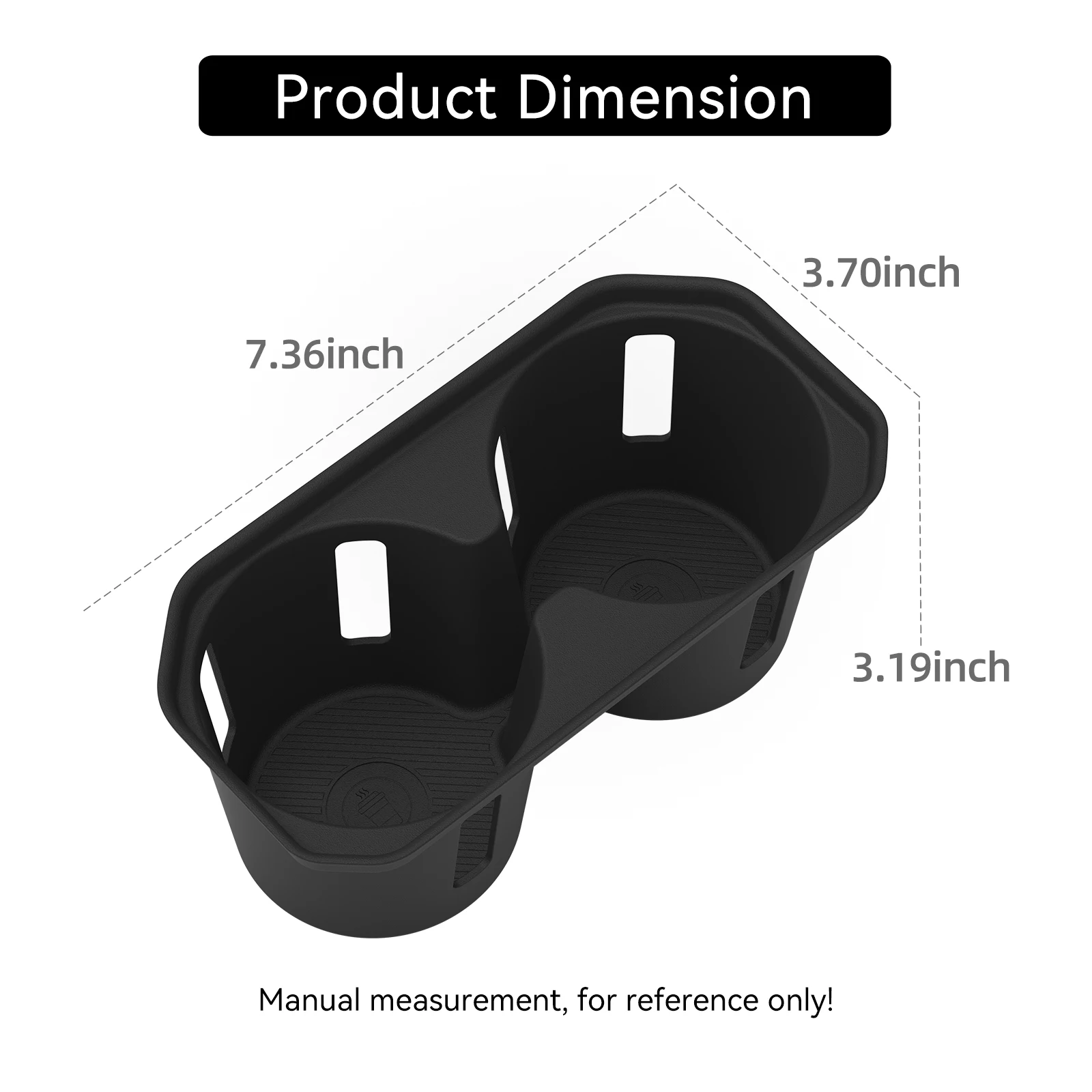 LUCKEASY for Toyota bZ 2026 Central Console Water Cup Holder Interior Accessories Drinks Holder Cup Holder Storage Case