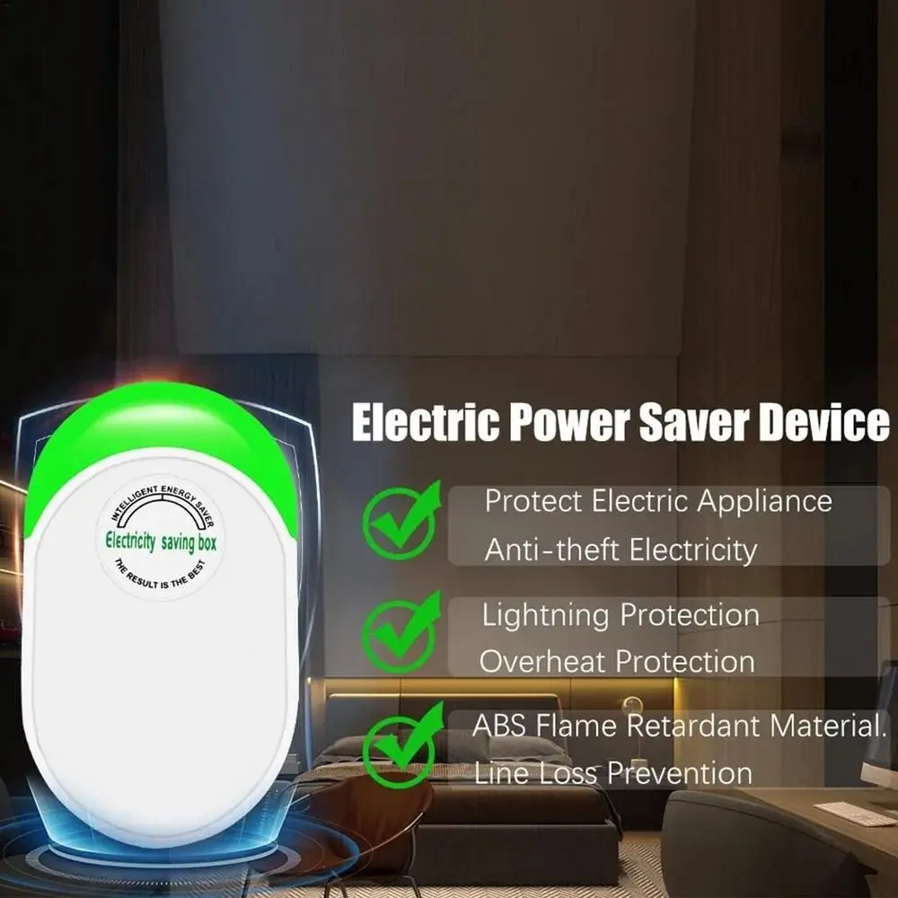 US/EU/UK Adapter Electricity Saving Box Stable Performance Power Save Electric Energy Saver Saver Cost Reducing Smart
