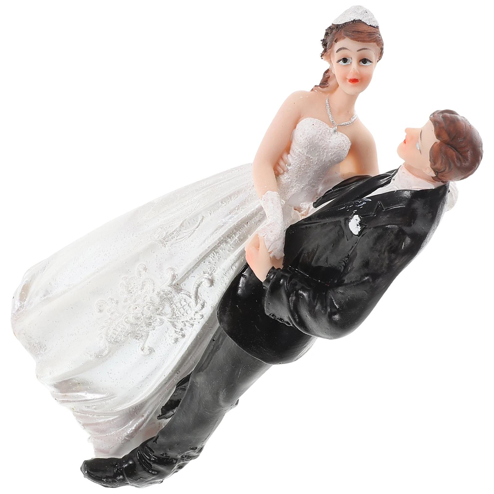 

Bride Groom Wedding Cake Toppers Figurines Topper Topper Desktop Cake Decor Decorations Resin Statue European Style Home Decor