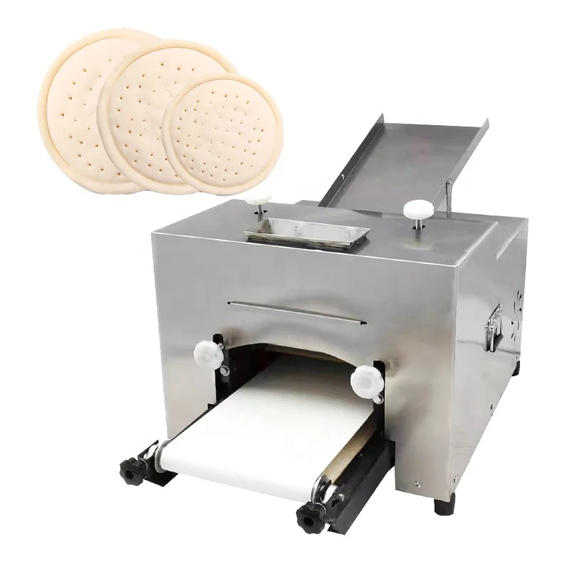 

Pizza Pancake Base Crust Tortilla Automatic Dough Press Form Presser Pressing Croissant Flatten Machine Maschines