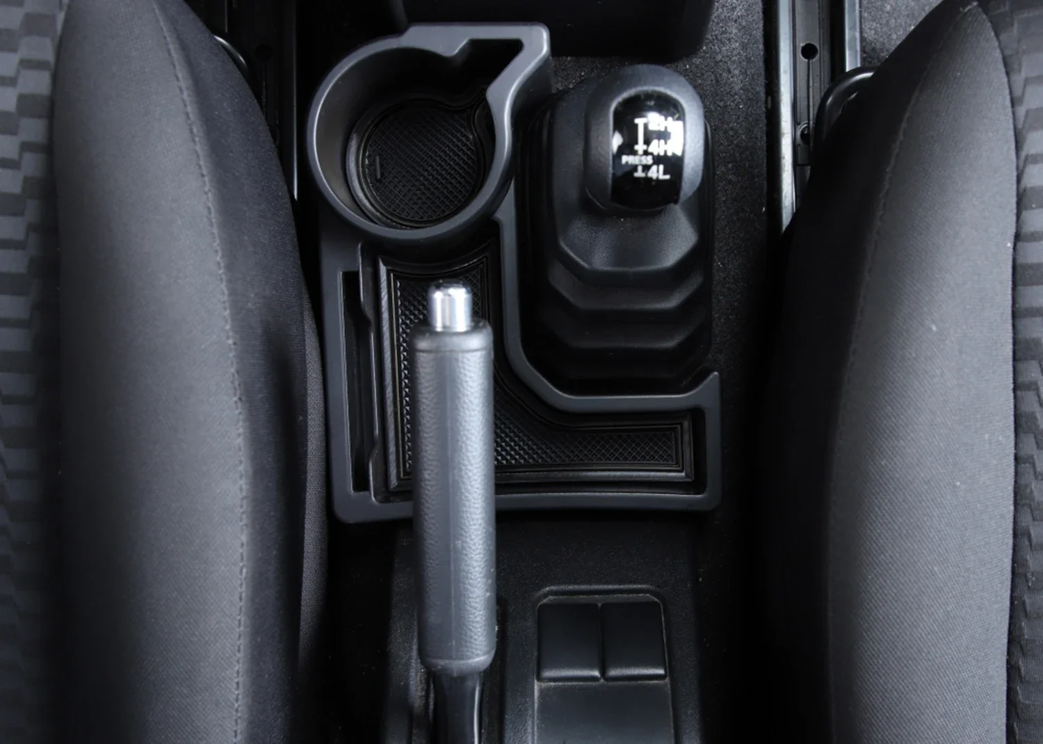 Mittelkonsolen-Armlehnen-Aufbewahrungsbox für Suzuki Jimny JB64/JB74 2018-2025, ausziehbare PU-Leder-Armlehne mit Getränkehalter – Detail 4