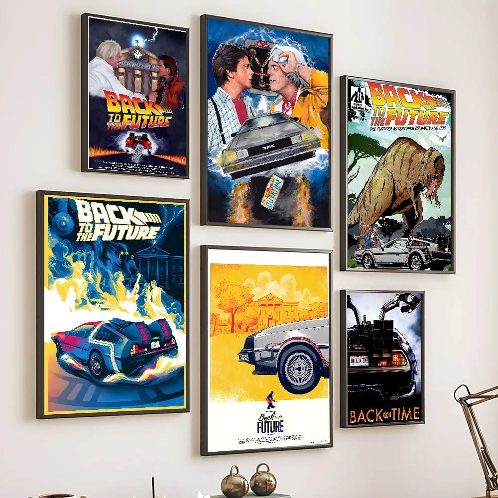 Movie Back To The Future Trilogy Poster Home Living Room Wall Room Bed Bedroom Home Decoration