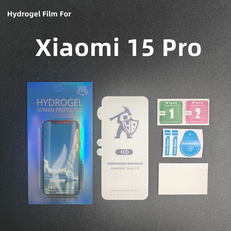 2/3/4 Uds película de hidrogel HD para Xiaomi 15 Pro Protector de pantalla para Xiaomi 15pro película protectora transparente no vidrio templado