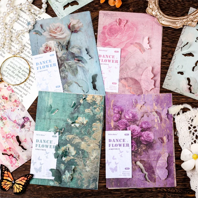 24pcs/lot Memo Pads Material Paper let one's imagination roam Journal Scrapbooking paper Card Background Decoration Paper