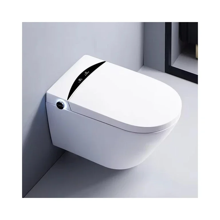 

Wall mounted automatic porcelain wc water closet bathroom ceramic wall hung intelligent toilet bowl hanging smart toilet commode