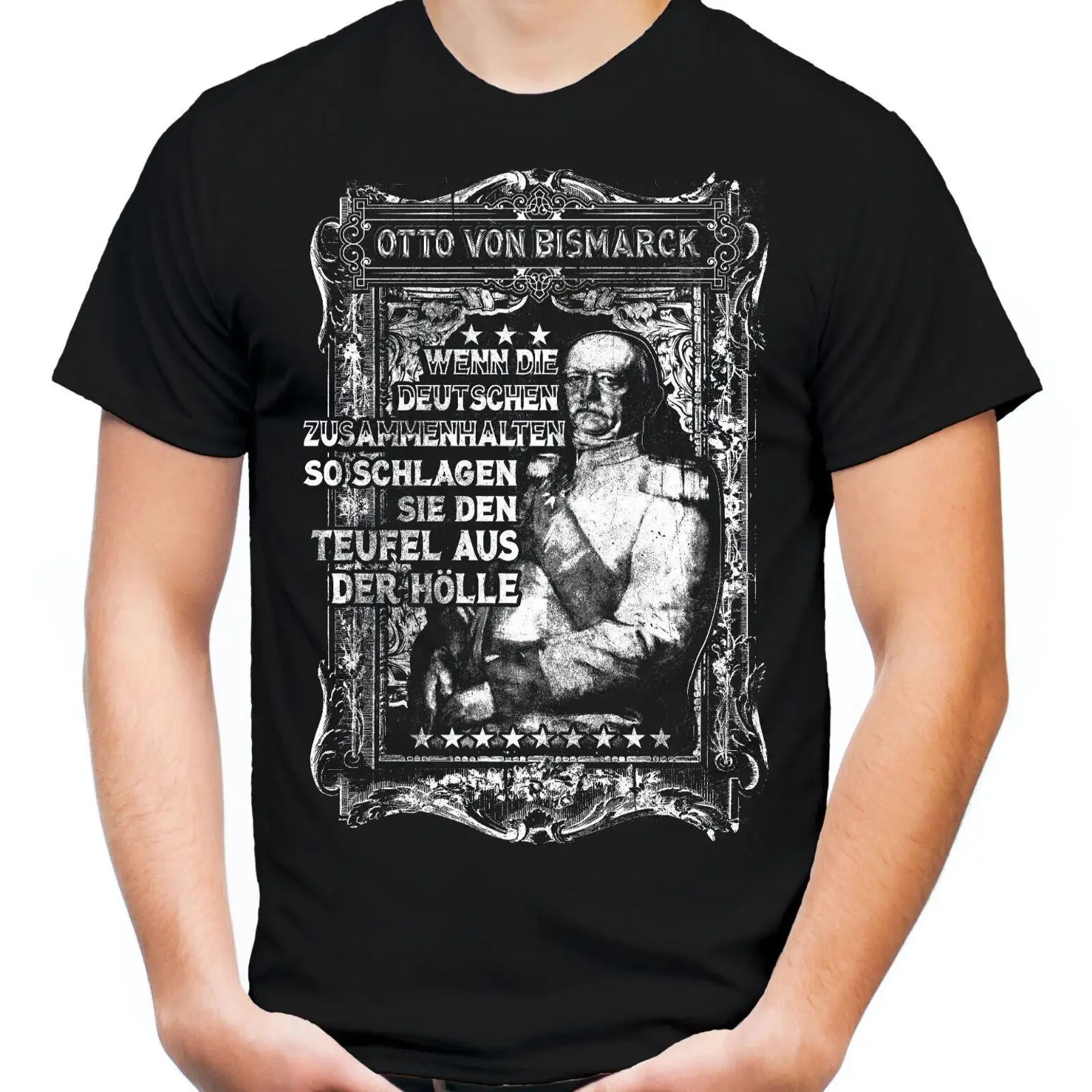 Otto von Bismarck T Shirt Deutsches Reich Patriot Deutschland Preußen Kanzler vintage Washed streetwear Versatile Soft graphic