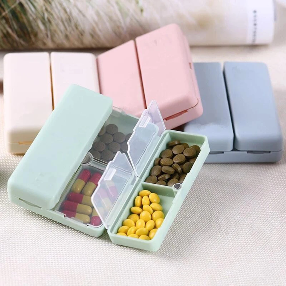 

1PC Weekly Pill Box 7 Days Foldable Travel Medicine Holder Pill Box Tablet Storage Case Container Dispenser Organizer Tools