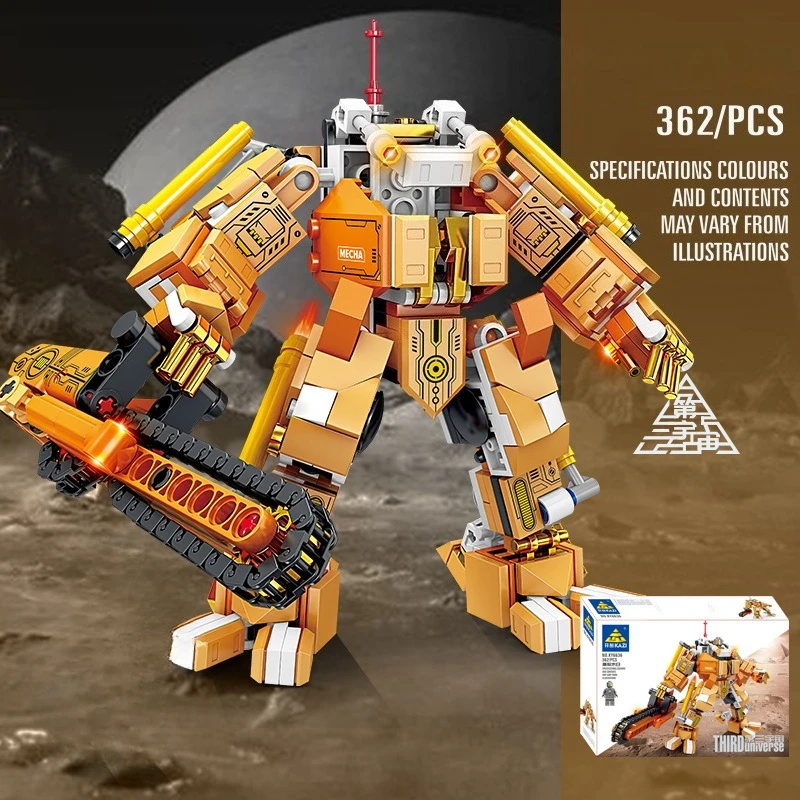 Kreative Mecha-Bausteine, Hochkomplexes Montagemodell, Lehrreiches Puzzle-Spielzeug