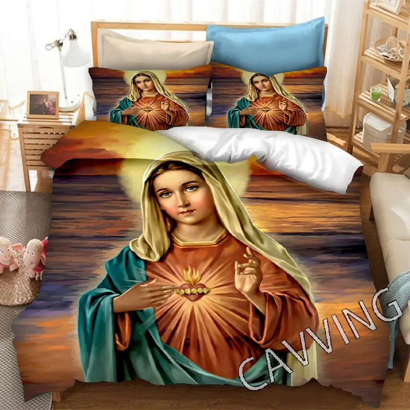 

Virgin Mary Jesus 3D Printed Bedding Set Duvet Covers & Pillow Cases Comforter Quilt Cover (US/EU/AU Sizes) k02