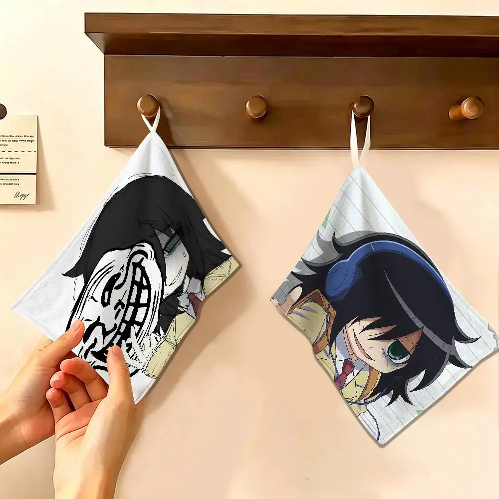 

Game Tomoko Kuroki Polyester Cotton Hanging Kitchen Towel, Soft Hand Wiping Towel, Reusable for Kitchen Bathroom Home