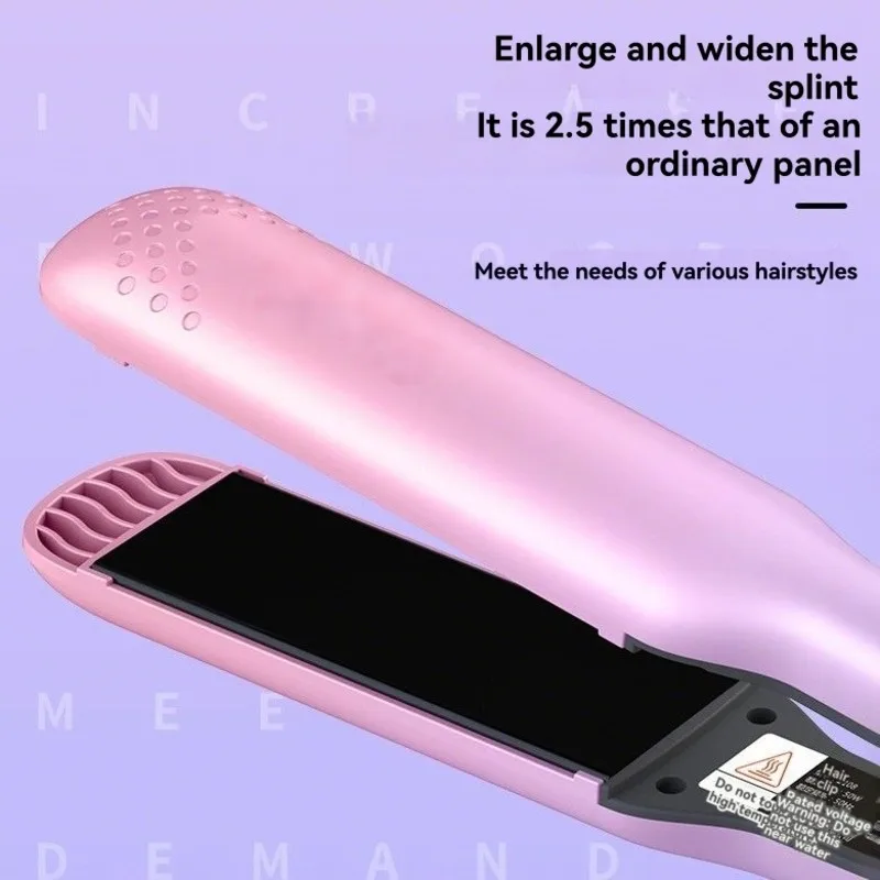 

Hot-Adjustable Heat Settings Versatile Hair Styler-Dual Function Straightener And Curler Flat Iron Hair Straightener US Plug