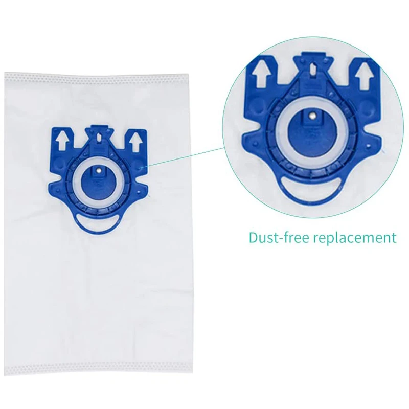 Bolsas de repuesto Airclean 3D compatibles con Miele GN Canister, piezas de aspiradora, paquete de 4 bolsas de polvo + 1 juego de filtros