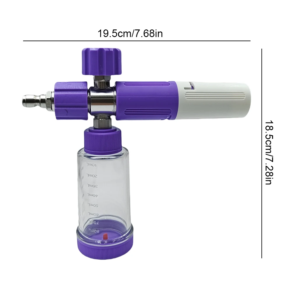 100 مللي غسالة الضغط بندقية قابل للتعديل غسيل السيارات رغوة البخاخ رغوة رذاذ وعاء لغسيل السيارات