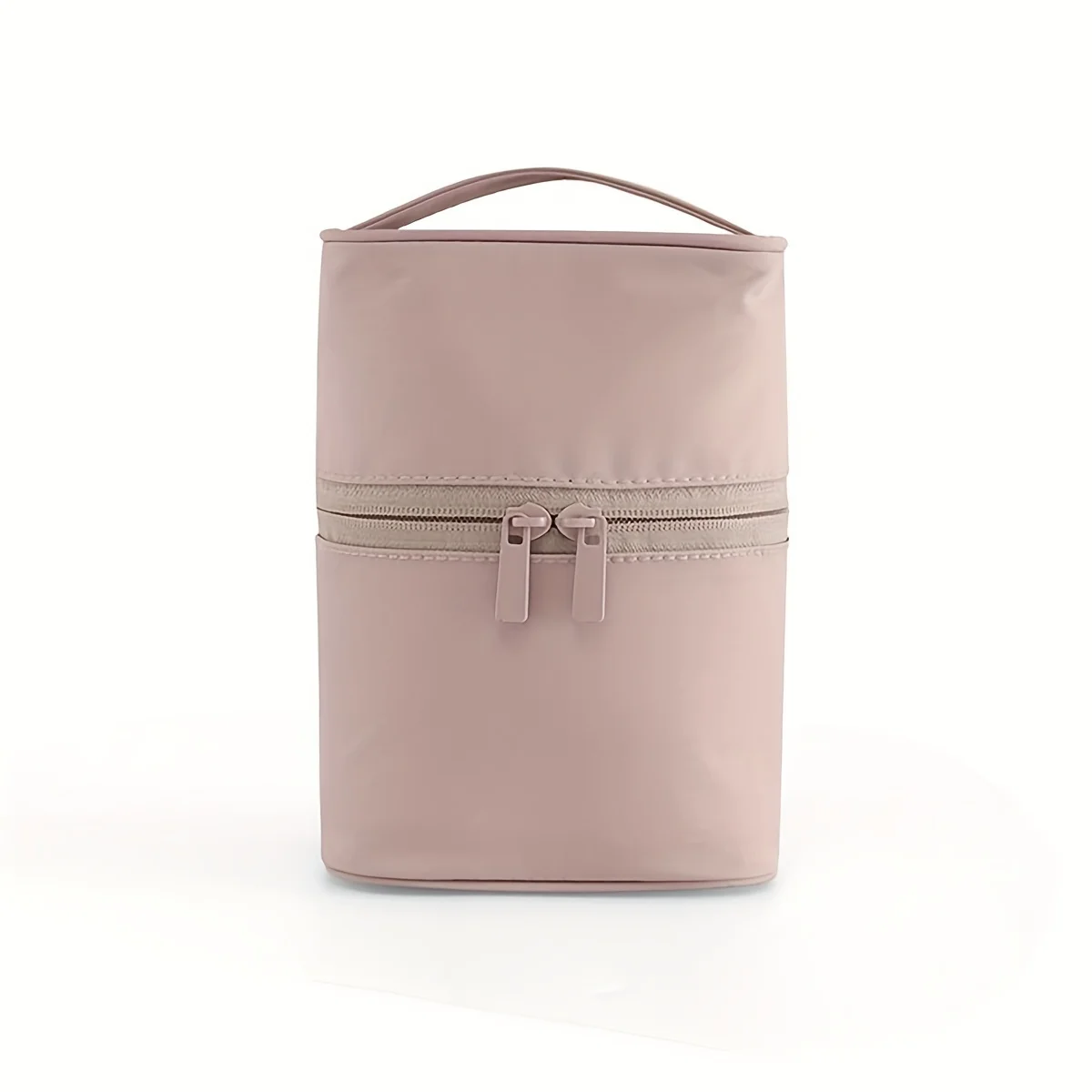 Portable Cylinder Makeup Bag, Travel Comestic  Pouch, Toiletry Wash Organizer & Purse