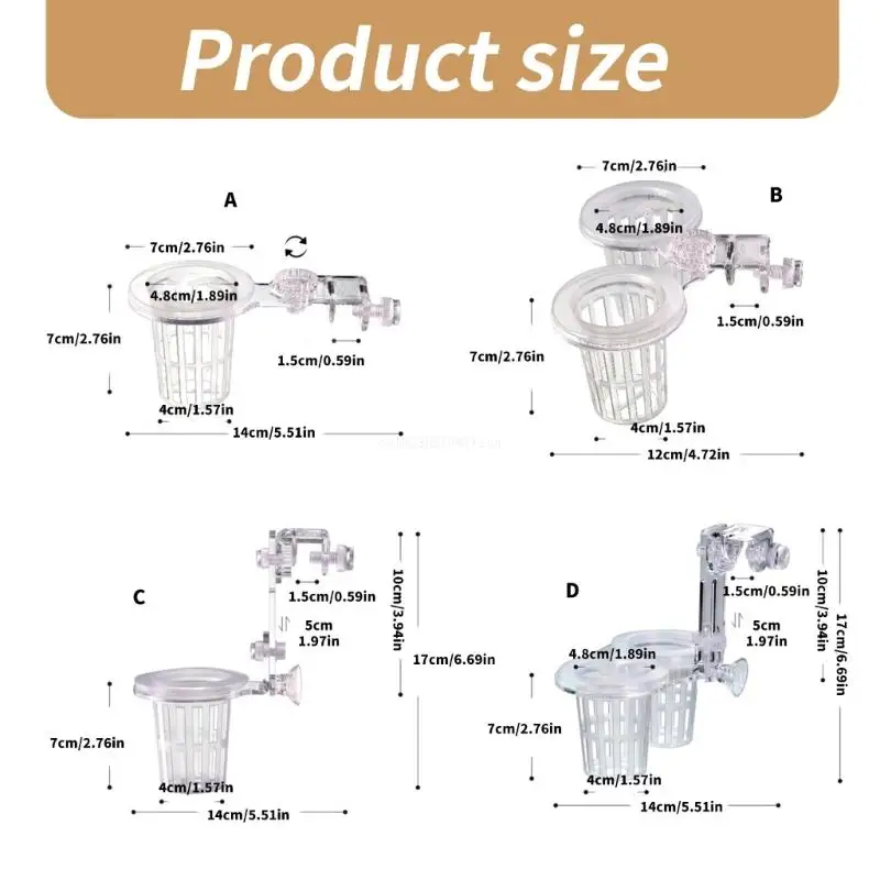 Aquariums Plant Stand Hanging for Emersed Plant Aquaponic Decorations Dropship