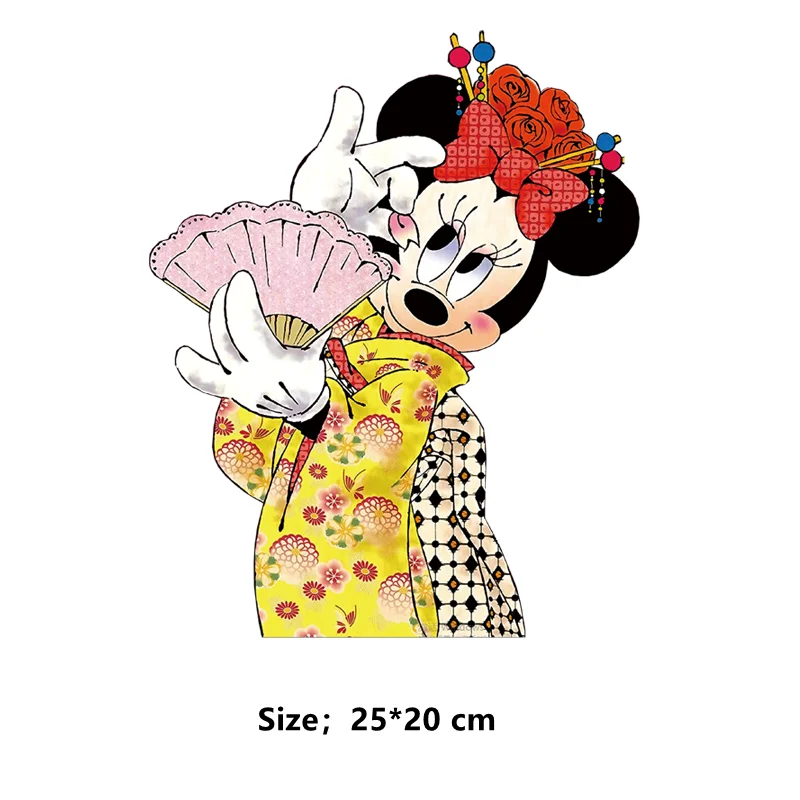 Disney Mickey and Minnie thermal stickers for children clothes iron on transfer custom patch