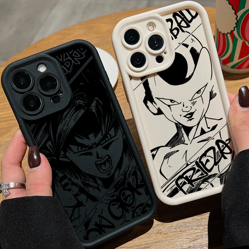 Dragons Balls Gokus Frieza Phone Case for Motorola Moto G86 G85 G84 G75 G60 G53 G52 G35 G34 G32 EDGE 70 60 E40 E32 E22 5G Cover