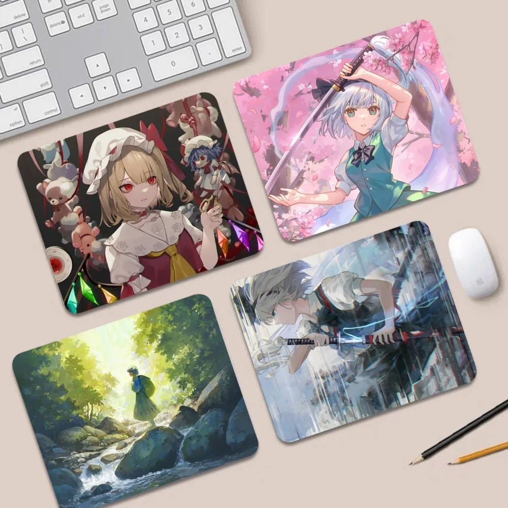 Touhou Custom Skin Office Computer Desk Mat Table Keyboard Big Mouse Pad Laptop Cushion Non-slip Padmouse Desk Play Mats