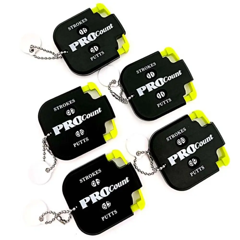 Golf Accessories Golf Scorer Stroke Putt Score Counter Golf Count With Keychain Golf Shot Count Two Digits Scoring Keeper