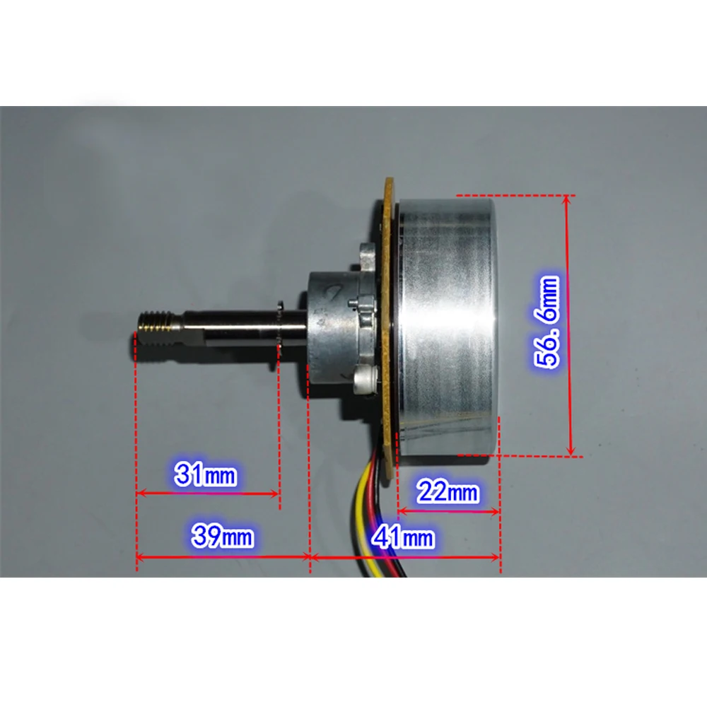 Motore brushless con rotore esterno 24V 40W CLK Regolazione della velocità del segnale Conversione di frequenza della ventola CC Motore con doppio