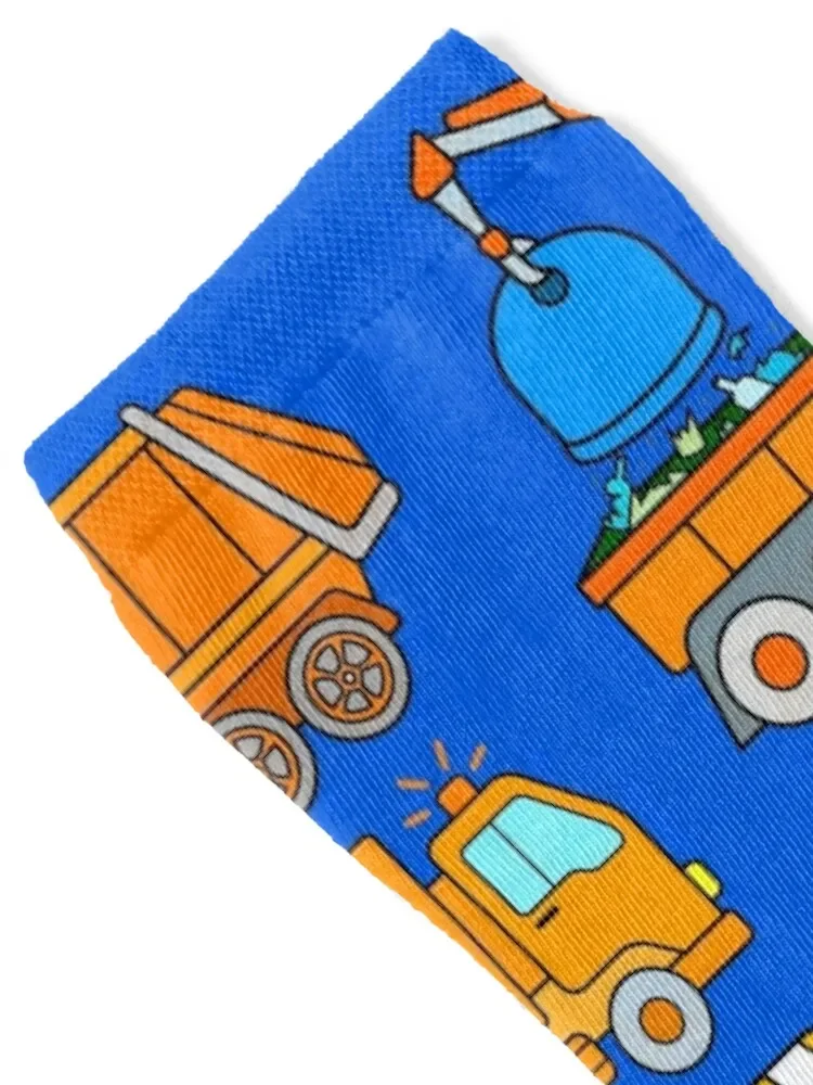 Trash trucks garbage collection vehicles trashtruck Socks Novelties hockey Socks Women's Men's