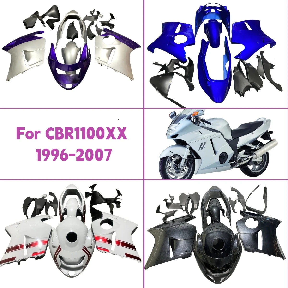 

Комплект пластиковых обтекателей для мотоцикла Honda CBR1000XX 1996-2007 годов выпуска, изготовленный методом литья под давлением, для CBR 1000XX 96-07