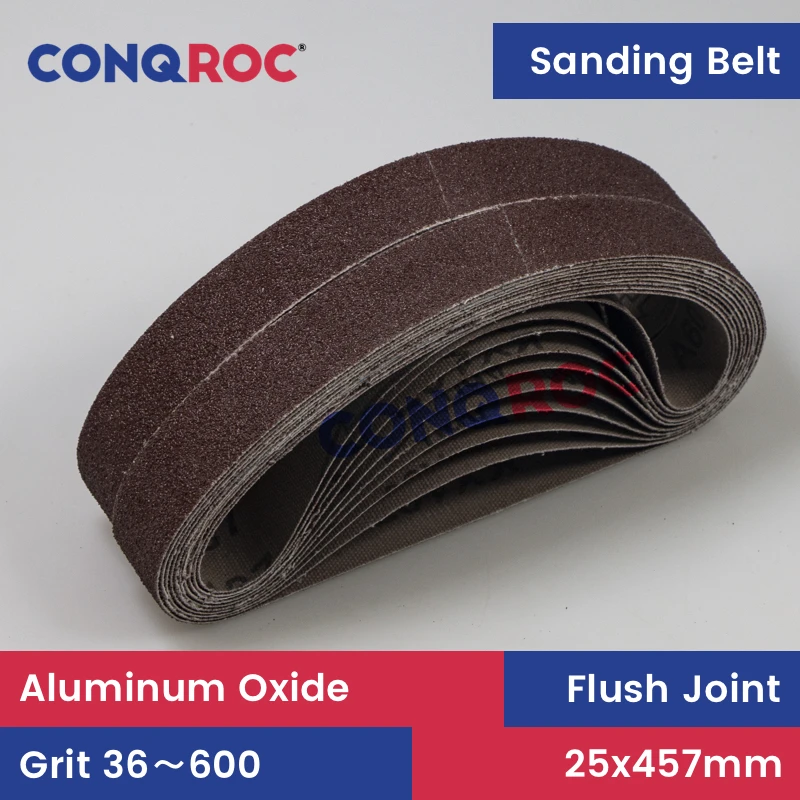 20 Pieces 25x457mm Sanding Belts Aluminum Oxide 1