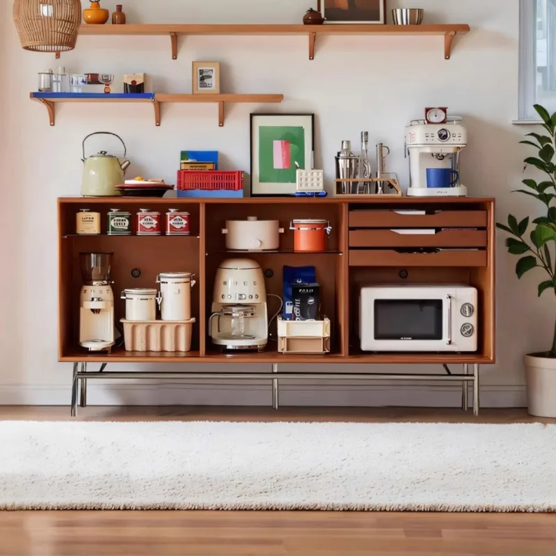 Living room storage drawer retro storage side cabinet