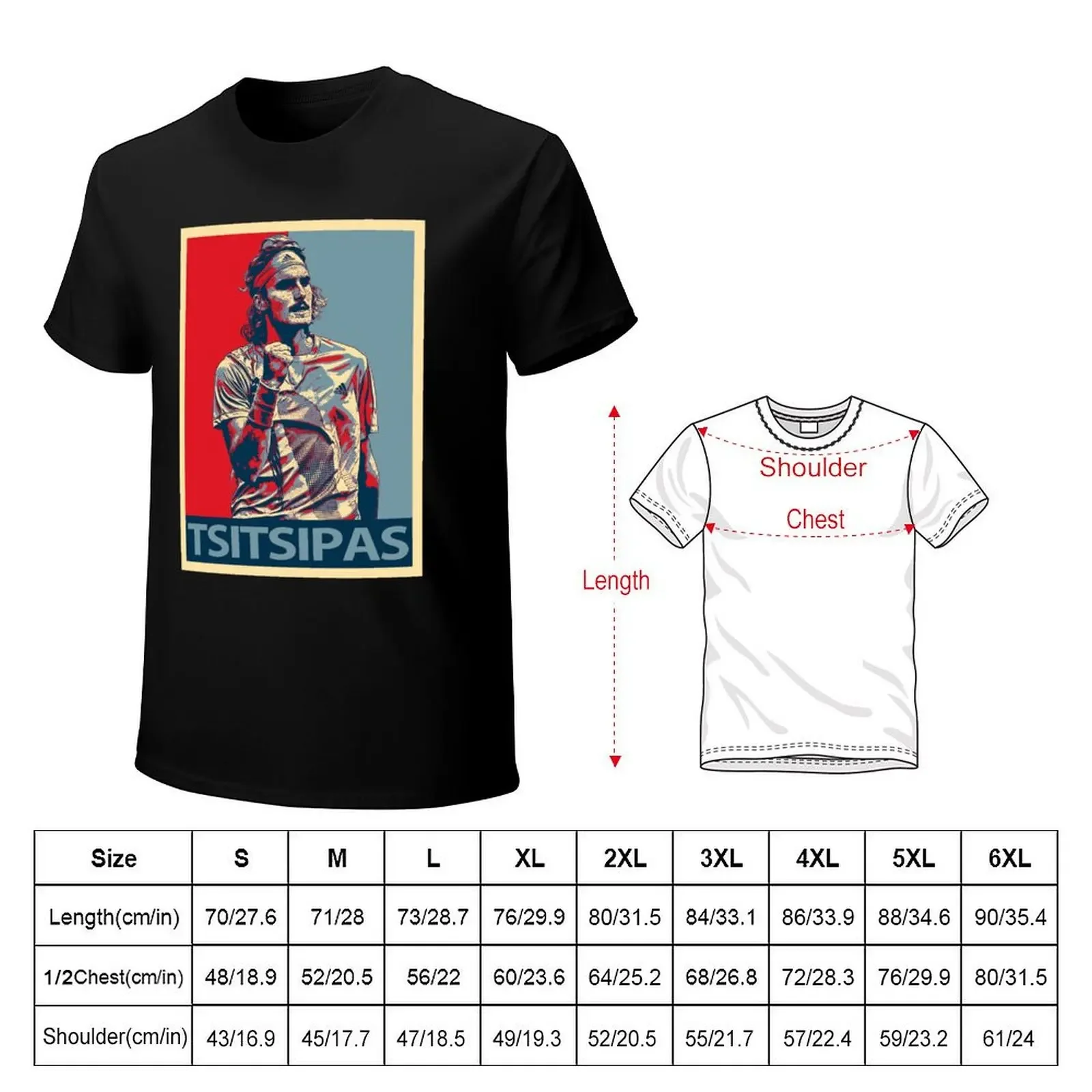 stefanos tsitsipas T-shirt heavyweights hippie clothes designer t shirt men